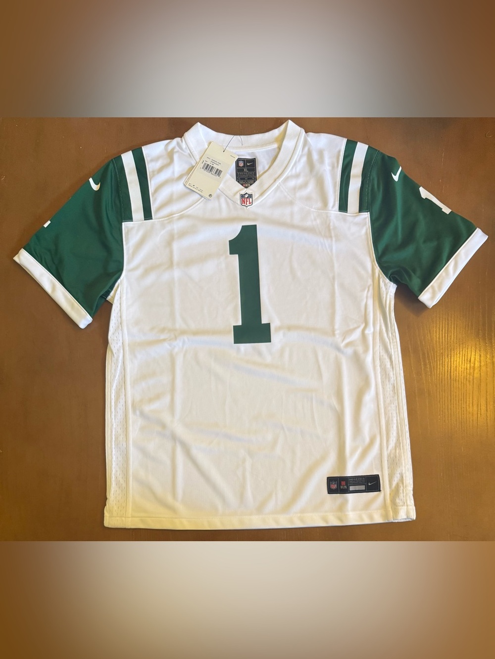Nike Ahmed Sauce Gardner New York Jets White Game Jersey Youth XL 18/20 NWT